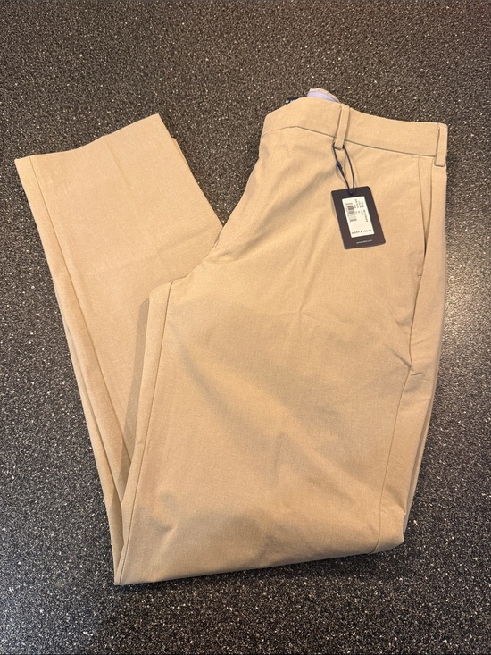 Peter Millar Other - NWT Peter Millar Crown Crafted Tan Flat-Front Chino Pants - size 34